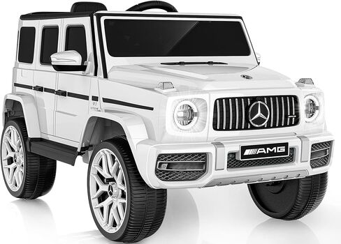 Mercedes-Benz Licensed G63 12V Kids Ride On Car, Ride on Toys with Parental Remote Control, Durable Material Body, Upgrade Motor, LED Lights & Music, Safe Electric Vehicle for Toddlers, Black in Kuwait
