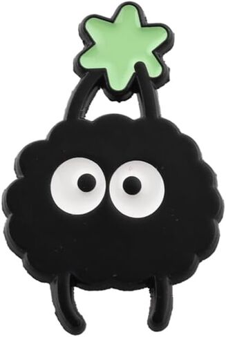 PLITI Anime Inspired Gift Dust Elf Gift Soot Sprite Brooch Pin Soot Cartoon Movie Lover Gifts No Face Ghibli Anime Gifts in Saudi Arabia