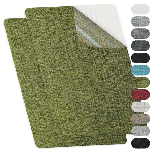 Self-Adhesive Fabric Repair Patches, Large Size 8X11 inch Linen Furniture Mending Patches, Pack of 2 Dark Grey in Saudi Arabia