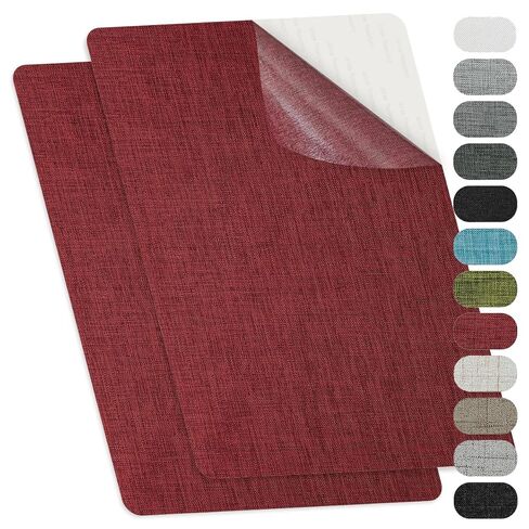 Self-Adhesive Fabric Repair Patches, Large Size 8X11 inch Linen Furniture Mending Patches, Pack of 2 Dark Grey in Saudi Arabia
