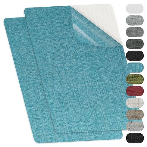 Self-Adhesive Fabric Repair Patches, Large Size 8X11 inch Linen Furniture Mending Patches, Pack of 2 Dark Grey in Saudi Arabia