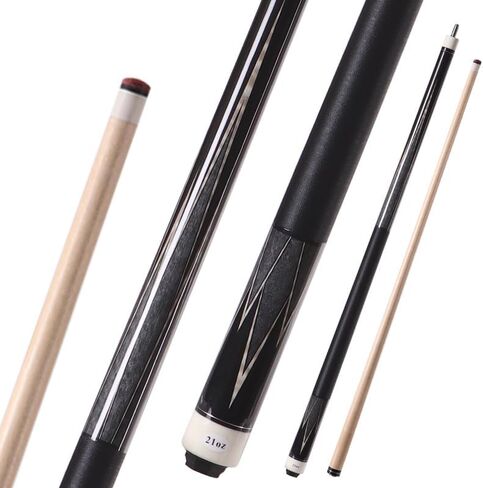 58 inch Canadian Maple Pool Cue Stick 19/20/21 Ounces Available, 13mm Fiber Leather Tip Billiard Cue, Irish Linen Wrap Cues for Beginner, Commercial and Home Entertainment in Saudi Arabia