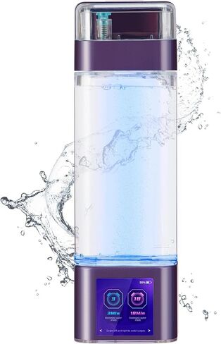 Hydrogen Water Bottle Deluxe Version, Up to 9000ppb Concentration, Upgrade Smart Touchscreen Control SPE Hydrogen Generator with LED Display Portable Hydrogen Water Machine in Saudi Arabia