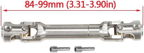 1/10 RC Drive Shaft,Stainless Steel Drive Shaft 5mm Universal Joint Driveshaft for 1/10 RC Rigs Crawler SCX10 Pro TRX4 High Trail TF2 VS4-10 CC02 (68.8-78mm) in Saudi Arabia