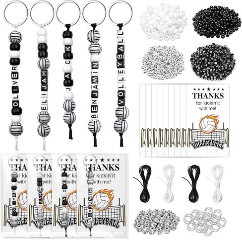 36 Set Valentine's Day DIY Keychain Making Crafts Kit Heart Key Ring Accessories Schoolbag Cards Colored Rope Letter and Heart Shape Beads for DIY Crafts Jewelry Making Keychains Valentine's Day Gift in Saudi Arabia