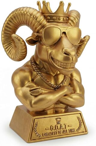 جائزة Freetoes The Goat Trophy، جوائز G.O.A.T الأعظم على الإطلاق، جوائز مضحكة للبالغين، جوائز ديكور الماعز الكبيرة ومكتب مكتب الجوائز، كأس كرة القدم الخيالية أفضل هدايا اللاعبين in Kuwait