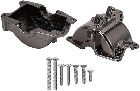 Aluminum Alloy Lightweight Gearbox Cover, Gold, Silver, Black, Compatible with 1/18 A959 RC Car Model, Easy Installation and Fitment (Black) in Saudi Arabia