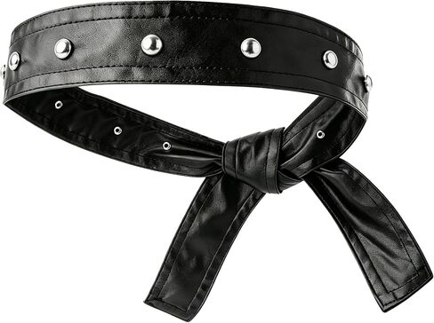 قبعات ركوب الدراجات النسائية من Punk Doo Do Rag، قبعة جمجمة من الجلد، غطاء رأس لراكبي الدراجات النارية، أسود in Kuwait