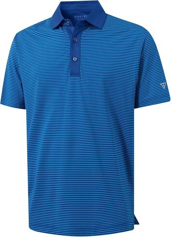 M MAELREG Polo Shirts for Men Dry Fit Moisture Wicking Performance Golf Sport Short Sleeve Striped Mens Golf Shirt in Saudi Arabia