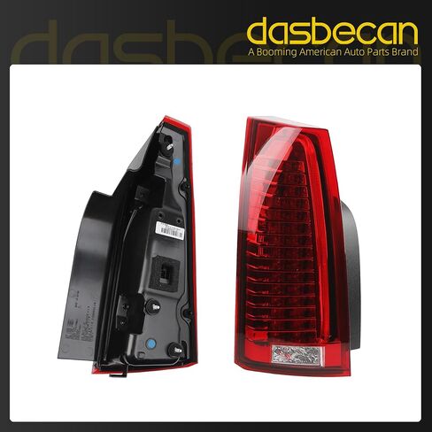 Dasbecan Tail Light Assembly Compatible with 2008-2014 Cadillac CTS LED Rear Lamp Taillight Left Driver Side Replace# GM2800225 22806053 in Saudi Arabia