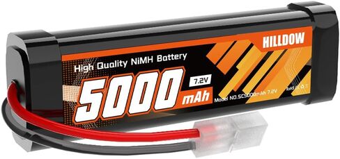 بطارية Hilldow 7.2 فولت 5000 مللي أمبير NiMH RC مع بطارية موصل TMY لشاحنات السيارات RC ومركبات RC (عبوتان) in Kuwait