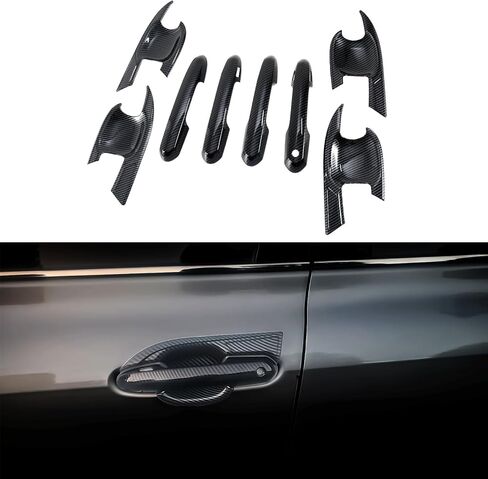 Exterior Door Handle Bowl Covers Compatible with Toyota Camry LE SE XLE XSE 2018-2026 ABS Glossy Black in Saudi Arabia