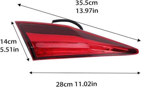 Right Inner LED Tail Light Assembly Compatible With Honda Civic Sedan 2016 2017 2018 2020 2021 Rear Lamp Passenger Side 34150-TBA-A01 in Saudi Arabia