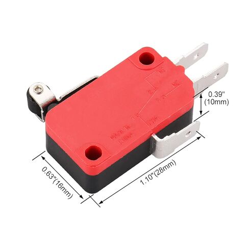Baomain Micro Switch V-166-1C25 Roller Lever Arm SPDT NO/NC Momentary Pack of 5 in Saudi Arabia