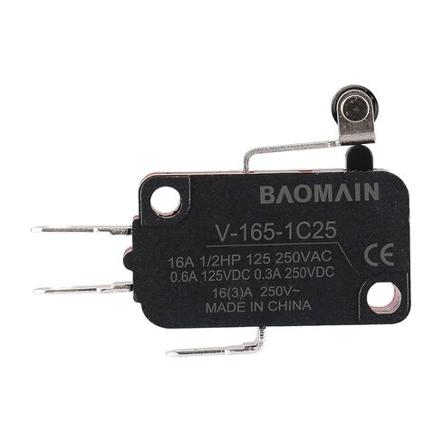Baomain Micro Switch V-166-1C25 Roller Lever Arm SPDT NO/NC Momentary Pack of 5 in Saudi Arabia