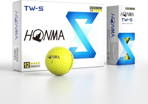 Honma 24TW-X كرات جولف فاخرة مكونة من 3 قطع للرجال والنساء، مسافة مستوى الجولة والتحكم في الدوران، غطاء يوريثان، غمازات هوائية، إطلاق عالي وكرات جولف ناعمة لدقة الجانب الأخضر، دزينة واحدة in Kuwait