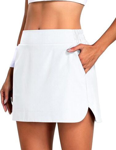 JoyGirl Womens Athletic Skirt Tennis Skirt High Waisted Golf Skorts with Pockets Mini A Line Skirts with Shorts in Saudi Arabia