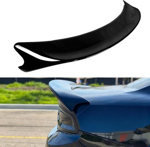 جناح سبويلر خلفي Highkick Trunk Spoiler متوافق مع دودج تشارجر 2015-2023 نمط العين الحمراء (أسود لامع) in Saudi Arabia