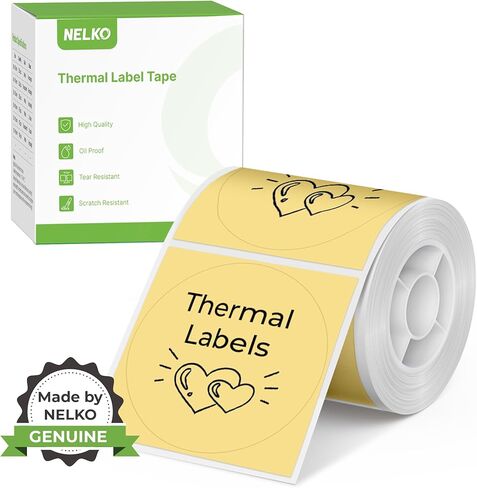 Thermal Labels for Nelko PM220 Label Maker, 2 inch (50mm) Round Thermal Label, Waterproof, Multi-Purpose Tag Tape, 1 Roll of 150 Self-Adhesive Thermal Paper (Blue Gradient) in Saudi Arabia