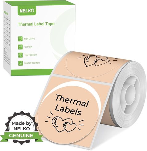 Thermal Labels for Nelko PM220 Label Maker, 2 inch (50mm) Round Thermal Label, Waterproof, Multi-Purpose Tag Tape, 1 Roll of 150 Self-Adhesive Thermal Paper (Blue Gradient) in Saudi Arabia