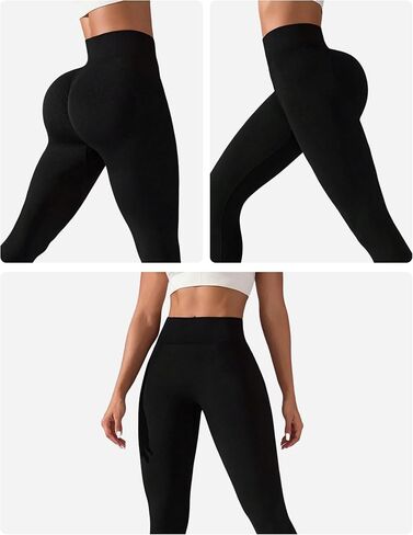 Womens High Waist Seamless Butt Lifting Leggings Compression Yoga Pants for Gym Running and Everyday Wear in Saudi Arabia