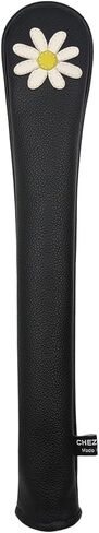 PU Leather Alignment Stick Headcover Golf Club Head Covers(Black,Penguin) in Saudi Arabia