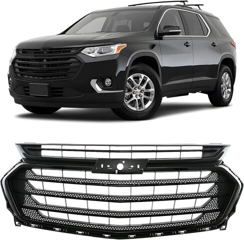 KARPAL Front Bumper Grille Grill Compatible with 2018 2019 2020 2021 Chevy Traverse, Replacement for 84344486 in Kuwait