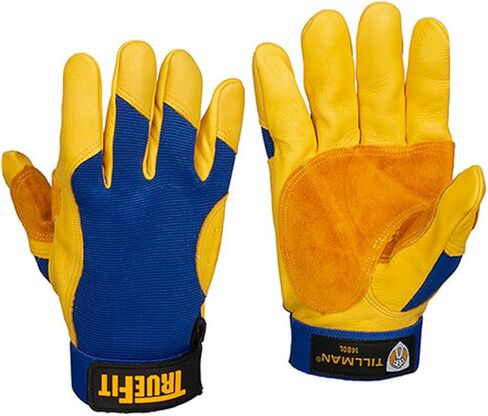 Tillman 1464 Top Grain Cowhide/Split Drivers Gloves - Large (Original Version) (Original Version), Yellow in Saudi Arabia