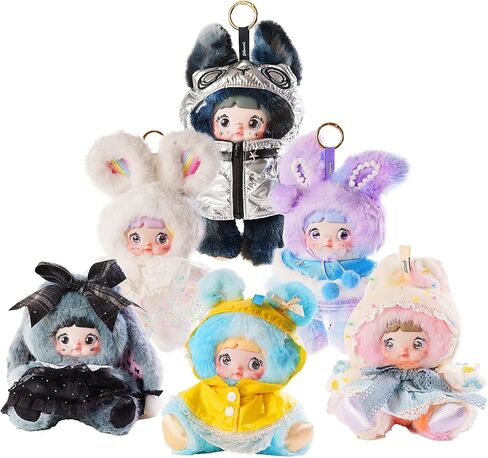Nommi Plush Blind Box， Plush Figure Toys 1PC (1 of 7 Possible Styles) Fantasy World Series Keychain & Bag Charm Birthday Gifts 8.5 in in Saudi Arabia