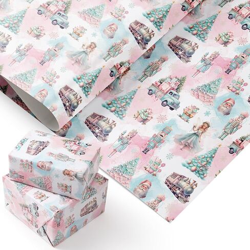 PlandRichW Valentine's Day Wrapping Paper - 6 Pre-Folded Sheets, Heart Pattern for Gift Wrapping, Anniversary, Birthday, Sweet Heart Design - 20 x 29 Inch in Saudi Arabia