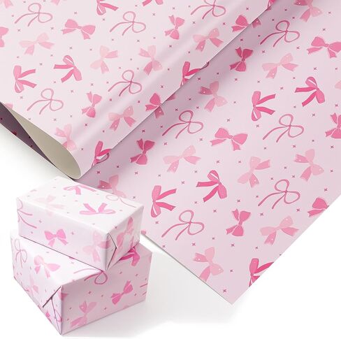 PlandRichW Valentine's Day Wrapping Paper - 6 Pre-Folded Sheets, Heart Pattern for Gift Wrapping, Anniversary, Birthday, Sweet Heart Design - 20 x 29 Inch in Saudi Arabia