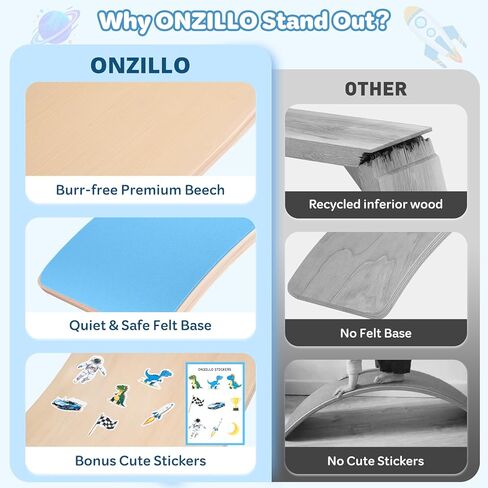 لوح التوازن للأطفال، لوح موازنة خشبي طبيعي مقاس 35 بوصة للتعلم المفتوح، لوح هزاز للأطفال الصغار مع لوح يوجا متعرج غير قابل للانزلاق للبالغين من الأولاد والبنات مستوحاة من M.ontessori in Kuwait