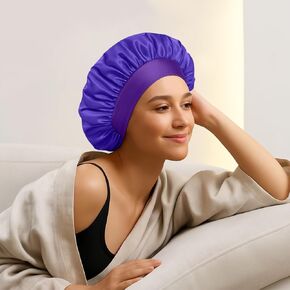 Satin Bonnet for Women, Hair Bonnet for Sleeping, Sleep Bonnets with Hair Wrap Design for Overnight Protection in Kuwait