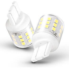 1156 BA15S 1141 لمبات LED 6000K أبيض، 12-24 فولت 5 وات 1003 7506 1156A لمبة عكسية، 500LM حربة لمبة اتصال واحدة للنسخ الاحتياطي أضواء الفرامل الخلفية RV العربة مقطورة جزازة العشب أضواء داخلية لصندوق السيارة، قطعتان in Kuwait
