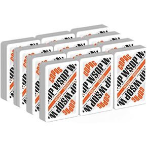 Copag 2024 WSOP World Series of Poker 100% Plastic Playing Cards, Retro Design Bridge Size Jumbo Index Mix Dozen Red/Blue Single Decks in Kuwait