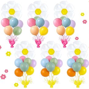 Civaner 6 Sets Basketball Party Balloons Stand Kit with Foil Balloons Sports Themed Table Centerpieces Basketball Senior Night Decorations for Sports Birthday Party Game Baby Shower Decoration in Kuwait