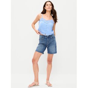 Old Navy High-Waisted Wow Jean Shorts -- 7-inch inseam - New Moon in Saudi Arabia