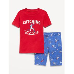 طقم بيجامة برسومات محايدة للجنسين من Old Navy للأطفال - أزرار حمراء in Kuwait