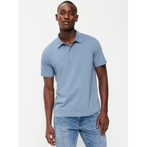 Old Navy Classic Fit Jersey Polo - MOONLIGHT OCEAN in Kuwait