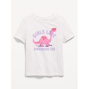 Old Navy Short-Sleeve Graphic T-Shirt for Toddler Girls - White Lilies in Kuwait
