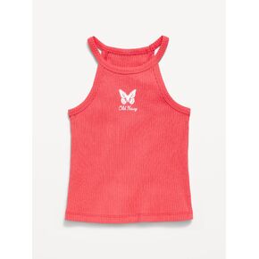 تيشيرت بدون أكمام بطبعة شعار الماركة مضلع للفتيات الصغيرات من Old Navy - كرنفال in Kuwait