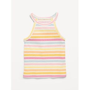 تيشيرت بدون أكمام بطبعة شعار الماركة مضلع للفتيات الصغيرات من Old Navy - خطوط متعددة in Kuwait