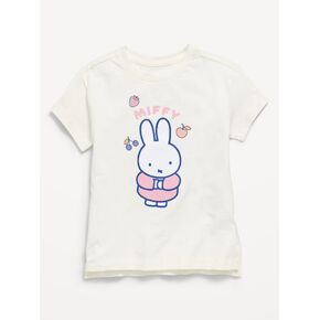 تي شيرت Old Navy Miffy™ برسومات كبيرة الحجم للفتيات الصغيرات - ملح البحر in Kuwait