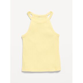 قميص بدون أكمام مضلع للفتيات الصغيرات من Old Navy - سترو ذهبي in Kuwait