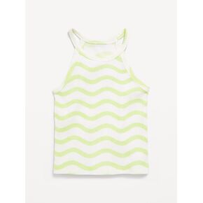 قميص بدون أكمام مضلع مناسب للفتيات الصغيرات من Old Navy - موجة خضراء in Kuwait