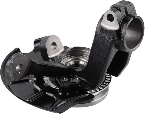 Steering Knuckle Wheel Bearing Hub Front Left Driver Side Compatible with 1999-2005 Volkswagen Jetta, 2000-2007 Golf, 1999-2010 Beetle, 2010 Beetle Cabrio, 288 mm Rotor Only in Saudi Arabia
