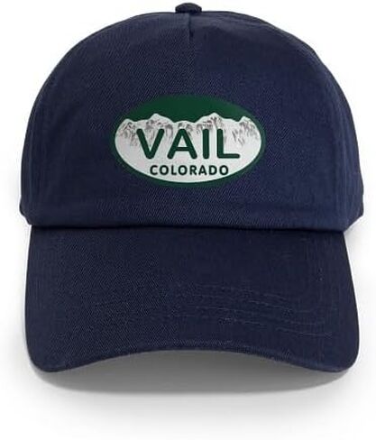 CafePress Vail Colo License Plate Cap Adjustable Baseball Cap in Saudi Arabia