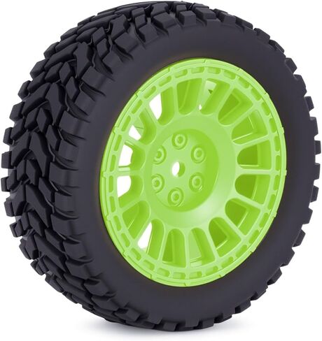 4PCS RC Rally Car Tyres 12mm Hex Hub Wheel Rims Tires NOT Pre-Glued for 1/16 1/14 1/12 1/10 Scale Off Road Buggy On-Road Touring Car Upgrade Parts (White) in Saudi Arabia