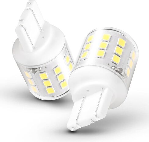 1156 BA15S 1141 لمبات LED 6000K أبيض، 12-24 فولت 5 وات 1003 7506 1156A لمبة عكسية، 500LM حربة لمبة اتصال واحدة للنسخ الاحتياطي أضواء الفرامل الخلفية RV العربة مقطورة جزازة العشب أضواء داخلية لصندوق السيارة، قطعتان in Kuwait