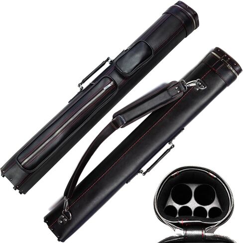 حافظة صلبة لحوض السباحة مكونة من 6 فتحات - تصميم رأس الثور مع حامل معدني، تحمل 4 أعمدة ومؤخرتين، مساحة تخزين متينة للسفر لإكسسوارات البلياردو in Kuwait